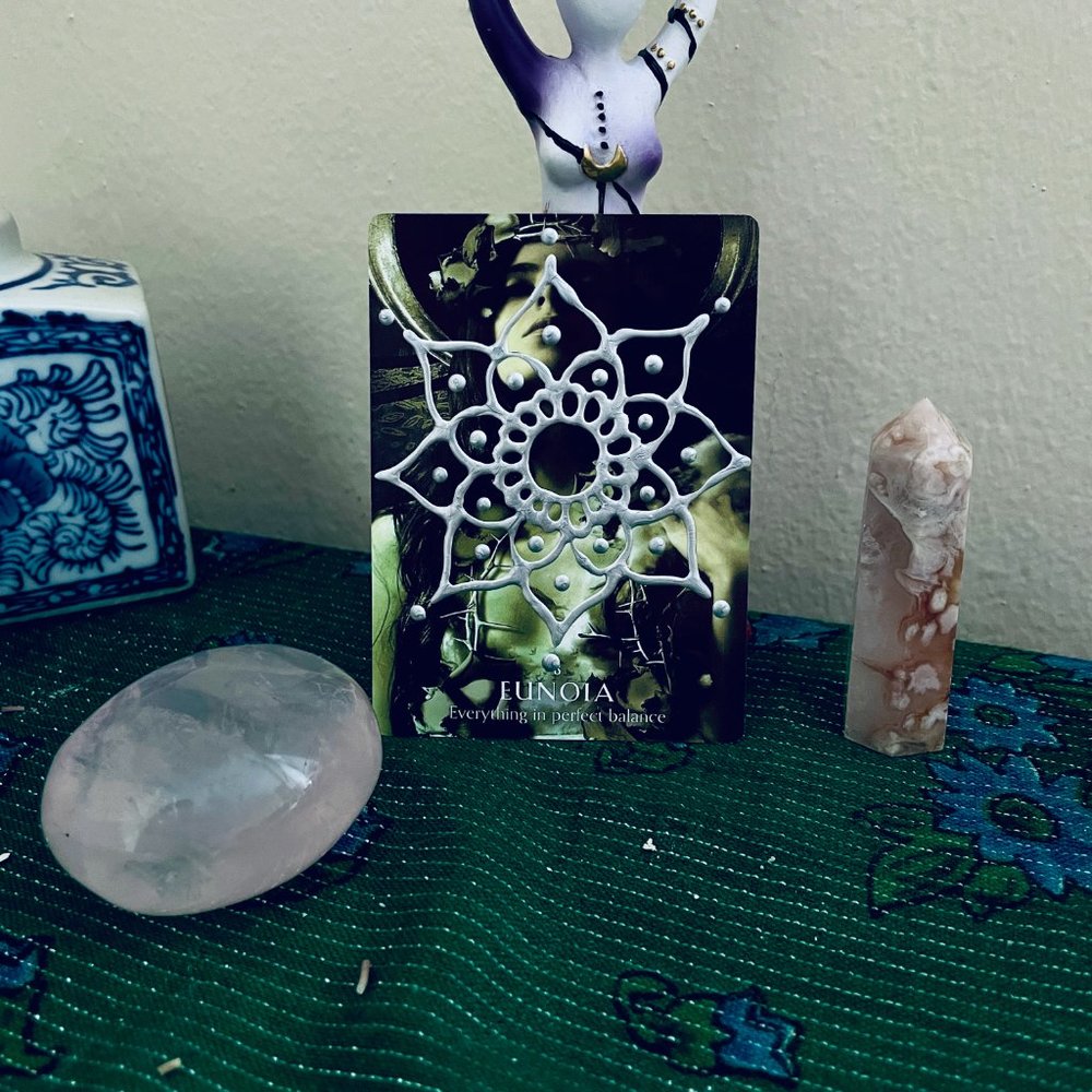 Eunoia Tarot Card Mandala Drawing